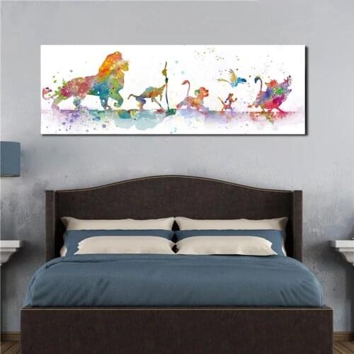 Diamond Embroidery Cartoon Colourful Lion 5D DIY Diamond Painting Mosaic Needlework Cross Stitch Animated Film