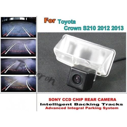 Car Intelligent Parking Tracks Camera / For Toyota Crown S210 2012 2013 HD Back up Reverse Camera / Rear View Camera