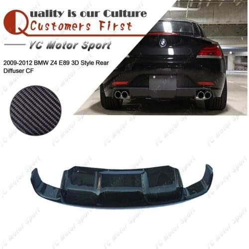 Car Accessories Carbon Fiber 3D Style Rear Diffuser Fit For 2009-2013 Z4 E89 Rear Diffuser Lip Car-styling