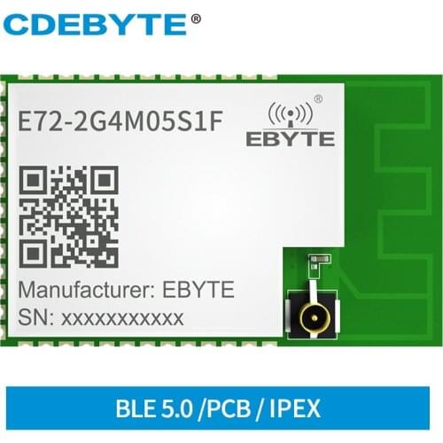 2.4GHz ZigBee 3.0 CC2652 MODULE CC2652RB Thread BLE 5dBm CDEBYTE E72-2G4M05S1F Multiprotocol Bluetooth Module PCB IPEX Antenna