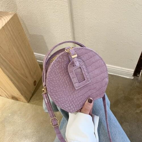 Designer Luxury Women Bag 2021 Round Shape Crocodile Handbag Shoulder Bag Famous Crossbody Bags Purses And Handbag