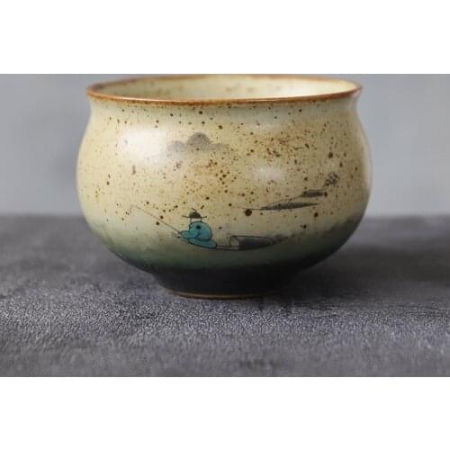 LUWU ceramic teacup handmade chinese tea cup 100ml