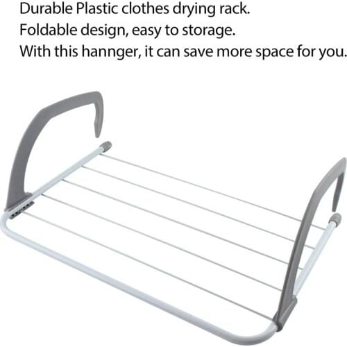 Multifunctional Foldable Design Household Indoor Outdoor Balcony Telescopic Shelf Drying Racks Clothes Shose Hanger Metal Mesh