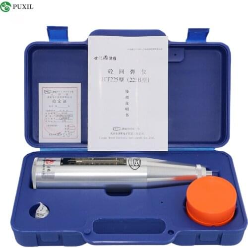 Concrete Rebound Hammer Tester Portable Resiliometer Schmidt Hammer Test Meter Tool Scope 10~60Mpa HT-225B