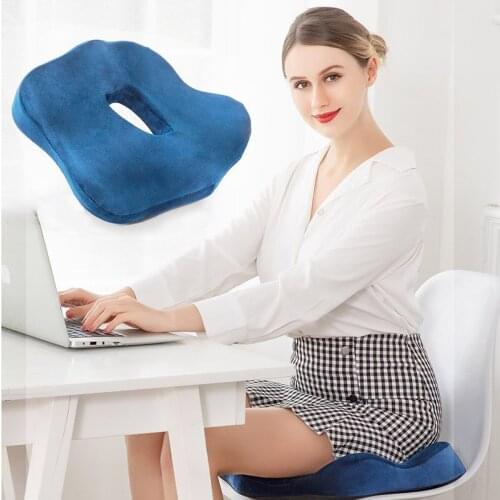 Seat Cushion Non Slip Orthopedic Memory Foam Seat Cushion For Car Office Chair Back Support Hot