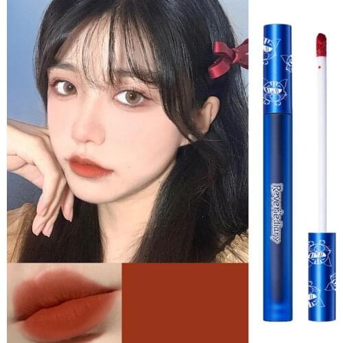 6 Color Makeup Lipstick Lip Gloss Matte Liquid Lip Tint Cream Pigment Long Lasting Silky Texture For Lips Womens Cosmetics