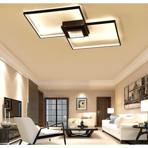 Creative Black & White 1/2/3/4 Head Acrylic Living Room Bedroom Study Ceiling Light Restaurant office business ceiling lamp