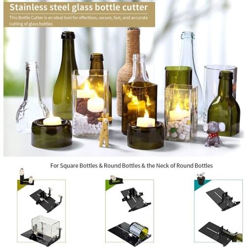 Glass Bottle Cutter Round Bottle Cutting Machine Wine Bottles Beer Bottles Cutter Tool