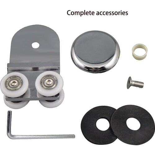 Shower room rollers for sliding glass door hanging wheel runners 20mm bathroom rollers wheel set zinc alloy door hardware