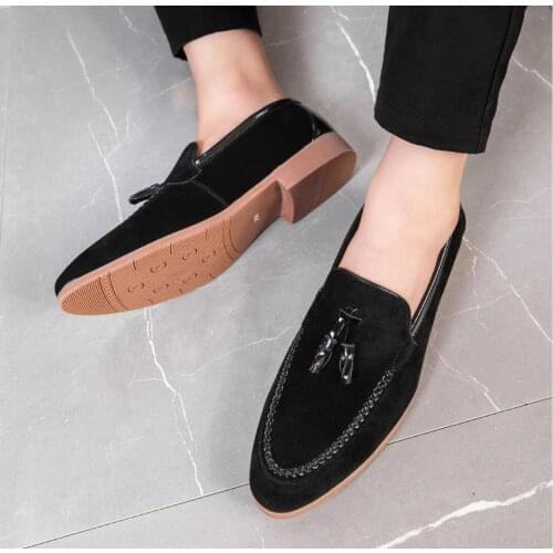 Luxury Designer Men Dress Shoes Casual Business Leather Low Heel British Style Classic Slip-on Penny Loafers Zapatos De Hombre