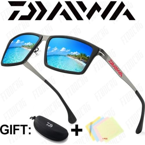Daiwa New Men Polarized Fishing Sunglasses Outdoor Sports Windproof Sand Goggle Sun Glasses UV Protection Glasses