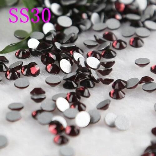 SS30 288pcs/lot deep amethyst Crystal Strass Rhinestone Flat Back Non Hot fix Rhinestones marriage clothing decorations