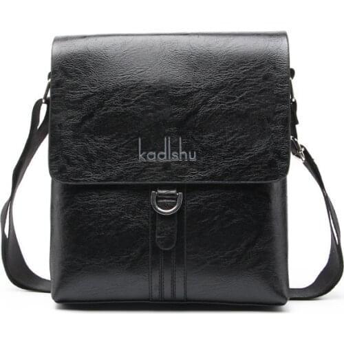 New Men Messenger Bag PU Leather Handbags Flap Small Man Briefcase Bags For Men Natural Leather Bag