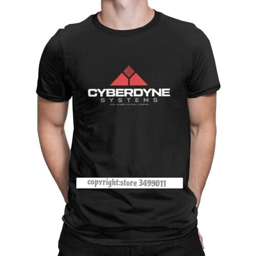 Terminator Arnold Schwarzenegger Tee Shirt Skynet Cyberdyne Systems Logo Mens Tshirts Vintage Tee Shirt Streetwear Clothing