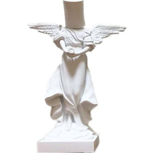HEIGHT 36CM BUCKET ON HEAD (ORIGINAL VERSION) FAMOUS PAINT ANGEL STREET ART SCULPTURE HOME DECORATION X3316