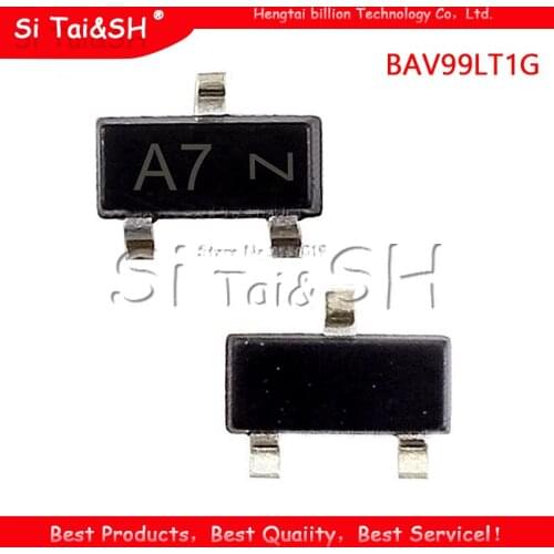 100PCS BAV99LT1G SOT23 BAV99 A7 SOT BAV99LT SOT-23 Dual Series Switching Diode new and original IC