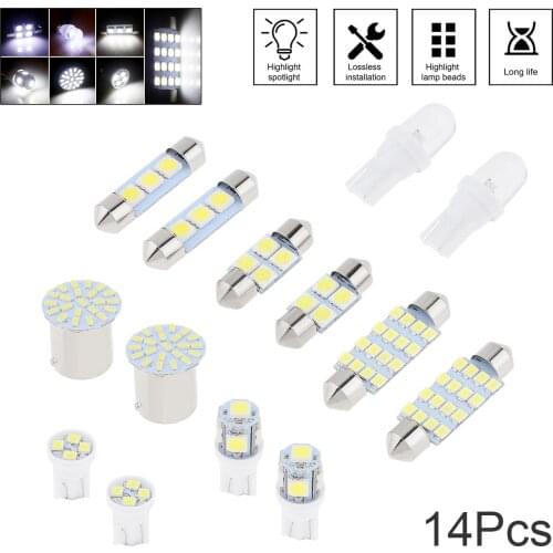 14pcs/set 31mm 6SMD Led & 36mm 3SMD Led & 41mm 16SMD Leds & T10 5SMD/ 0.2w/ 4-SMD/1157 1206 22SMD Led Dome License Plate Light