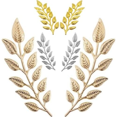 20Pcs/lot Metal Brass Stamping Branch Leaves 19*64mm Olive Leaf Branches Diy Jewelry Accessories Handmade Supplies Wholesale