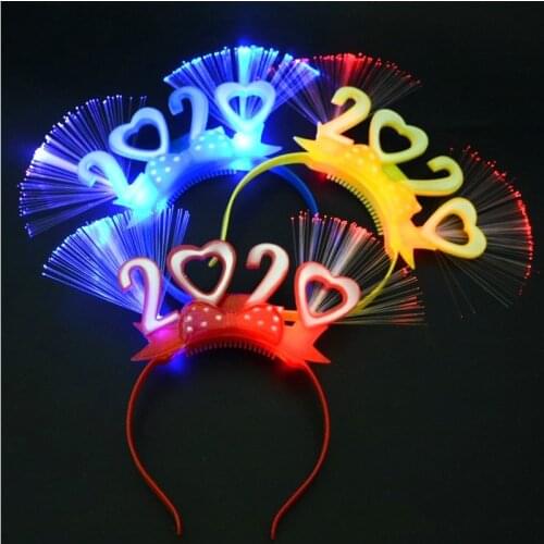 2020 Fiber Optic Headband Led Lights Headband Glow Neon Led Party Headbands For Women Led Festival Accessories Party Supplies