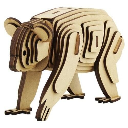 3D Exhibition Wood Koala Scale Model 57 Piece