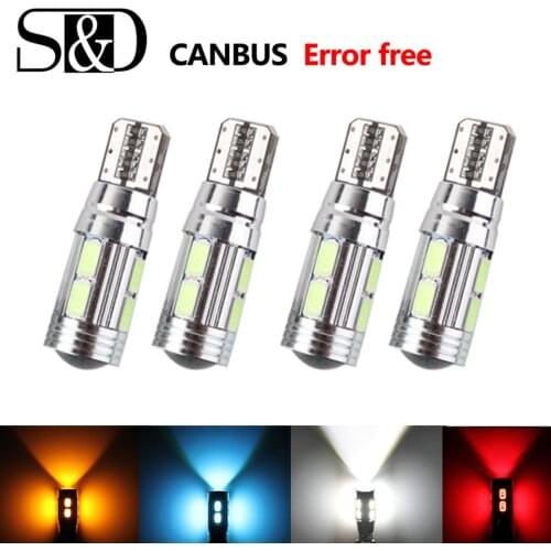 4 X T10 W5W LED Bulbs CANBUS OBC Error Free LED Lamp 168 501 dash Car LED Lights interior Auto Lamp parking Light 12V
