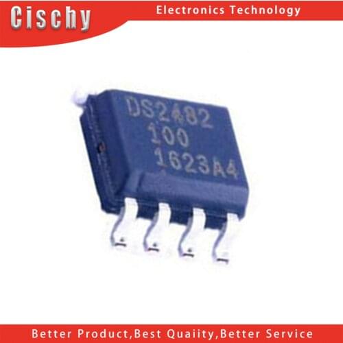 2pcs/lot DS2482 DS2482S-100 DS2482S-100+ DS2482-100 SOP-8 Single- 1-Wire Master In Stock