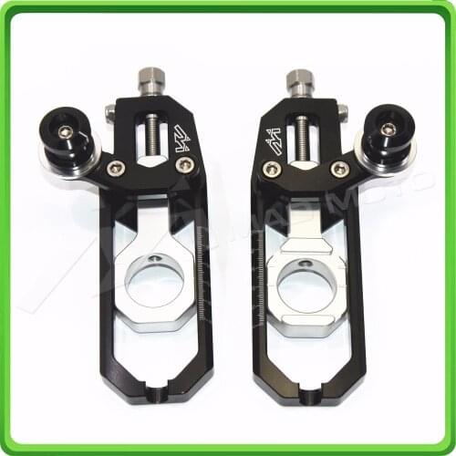 Aluminum motorcycle Chain Tensioner Adjuster with spool fit for YAMAHA R1 YZF R1 2015 2016 2017 YZF-R1 15 16 17 Black & Silver