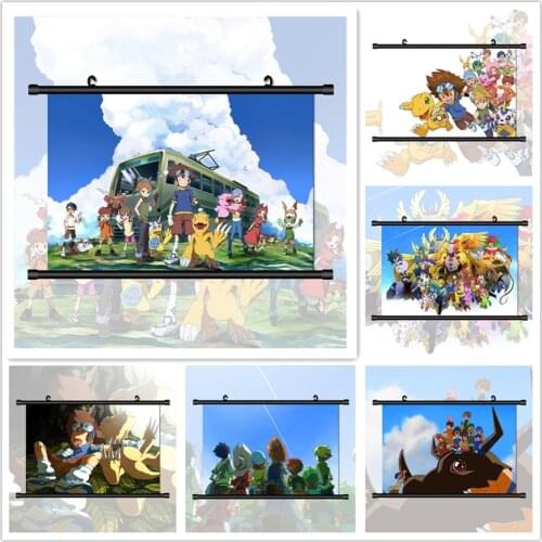 Digimon Adventure Anime Manga HD Print Wall Poster Scroll