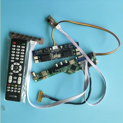 Kit for LM201WE3-(TL)(A1)(TL)(B1)4 lamps 1680X1050 Remote Signal 30pin LCD Controller Board Module VGA AV TV USB New Driver