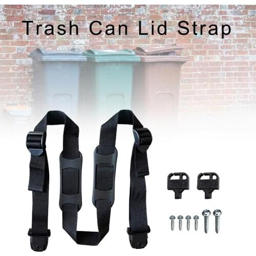 Trash Can Lid Strap Bin Strap Garbage Lock Rope Garbage Can Security Fixing Rope For Preventing Messy Trash Can Lock Rope 4