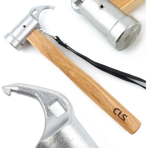 NEW Multi-function Camping Hammer Strap Steel Ultra Light Tent Nail Puller Shovel Outdoor Tent Peg Accessories Climbing Tools
