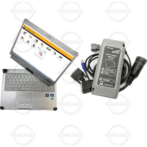 Heavy duty equipment Truck Diagnostic tool forJCB Adapter Electronic Service Tool Kit(Service Master 4) with T420 laptop