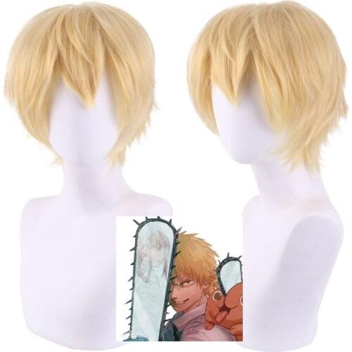 Chainsaw Man Denji Cosplay Wig Anime Short Denjikun Wigs Halloween Cosplay Props
