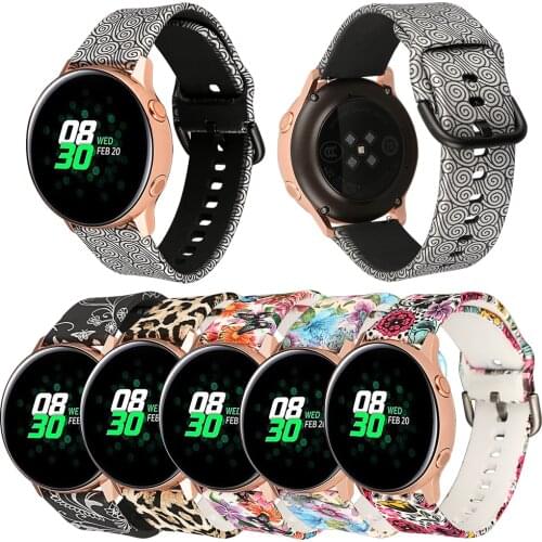 Watch Band For Garmin Forerunner 245 / 645 Silicone Flora Strap For Garmin Vivoactive 3 Correa For Samsung Gear Sport 20mm