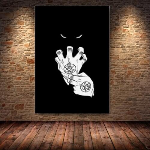 Full Metal Alchemist Mustang Poster Prints Canvas Art Oil Painting Wall Pictures For Living Room картины