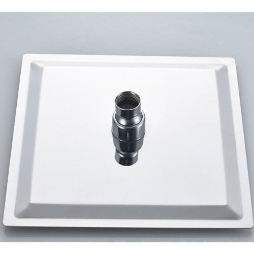 Vidric Vidric Chrome Thermostatic Shower Faucets Set Wall Mount 8" Ultrathin Shower Dual Handles Thermostatic Mixer Tap Valve Sh