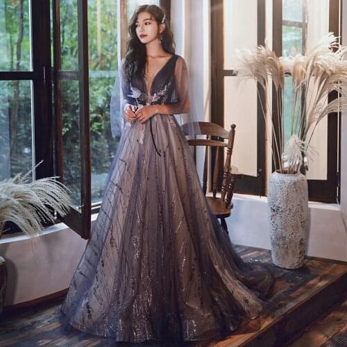 Evening Dress 2020 New Spring And Autumn Banquet New Elegant French Retro Palace Temperament Long Dress Female