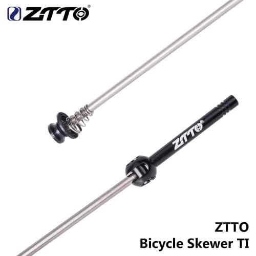 ZTTO 1 Pair Bicycle QR Ti Skewers Ultralight 9MM 5MM Quick Release Skewers 100 135 hub Reliable Axle for MTB Road Bike