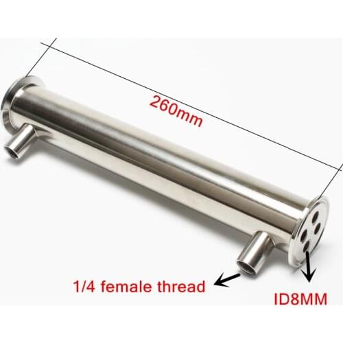 1,5 "(OD50.5) Stainless steel 304 Distiller condenser 261MM