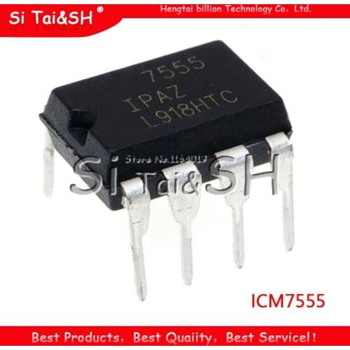 10pcs/lot IC integrated circuit chip ICL7555IPAZ ICM7555 7555 DIP-8 general-purpose timer new original