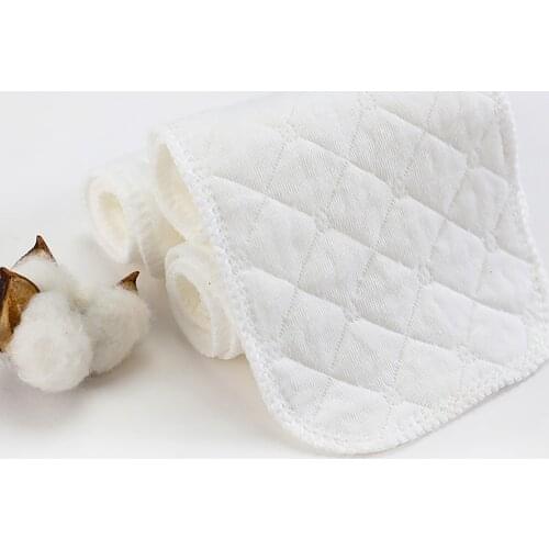 10pcs Diaper Cotton Absorbent Baby Nappy Reusable Infant Diaper 3/6 Layer Insert Washable Eco-friendly Diaper Baby Supplies