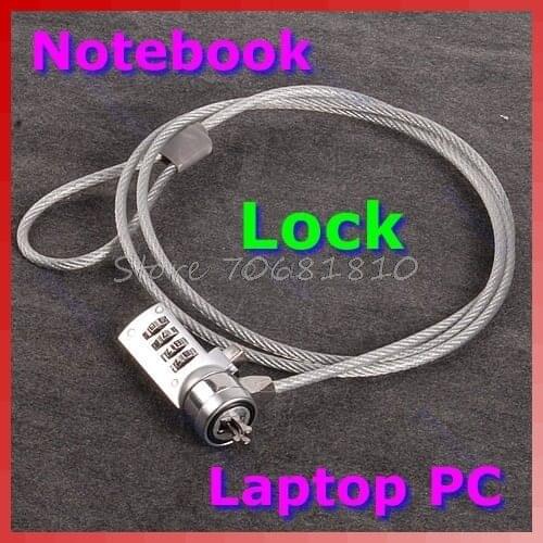 4 Digit Security Password Computer Lock Antitheft Chain For Notebook PC Laptop Drop Shipping