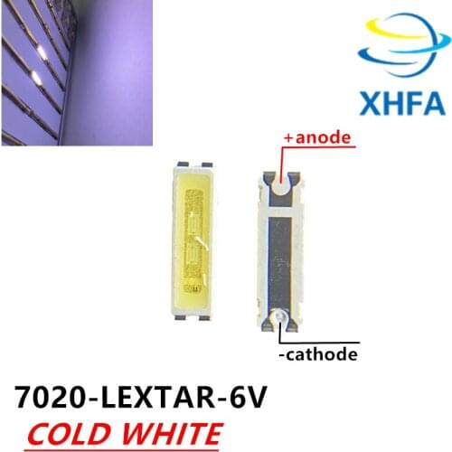 500pcs Lextar LED Backlight 1W 7020 6V Cool white with Zener 80LM LCD Backlight for TV TV Application