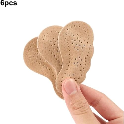 6pcs For Forefoot Self Adhesive Foot Care High Heels Sticker Non Slip Sandal Solid Easy Install Shockproof Soft Women Shoe Pad