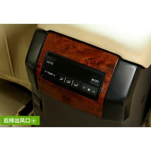 Accessories For Toyota Land Cruiser 150 Prado LC150 FJ150 2010-2018 Air Vent Cover Trim AC Outlet Wood Color Car Styling
