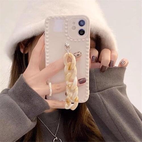 Fashion Classic Retro Love Border Bracelet Phone Cases for iPhone 12 Mini 7 8 Plus X XR XS 11 Pro Max Cover