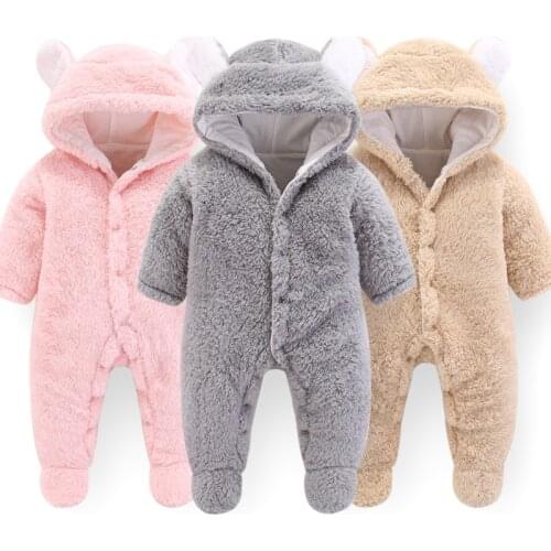 Newborn Baby Rompers Winter Baby Boy Clothes Girls Clothing Roupas Bebe Winter Outfit New Fashion Rompers Baby Boy Onesie Bebes