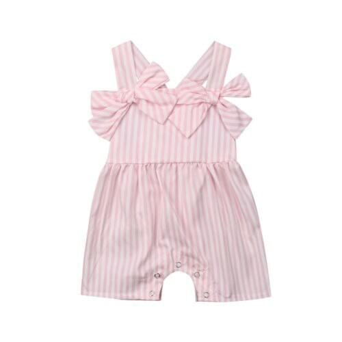 Cute Toddler Baby Girl Jumpsuit Sleeveless Romper Playsuit Ruffled Trousers Outfits Baby Romper