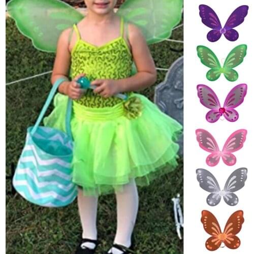 Butterfly Wing Costume Toddler Dress Up Fairy Wing for Kids Girls Halloween Angel Wing Performance Costume Accessories