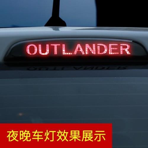 For Mitsubishi Outlander 2019 High position brake light car stickers modified accessories auto accessories interior decoration